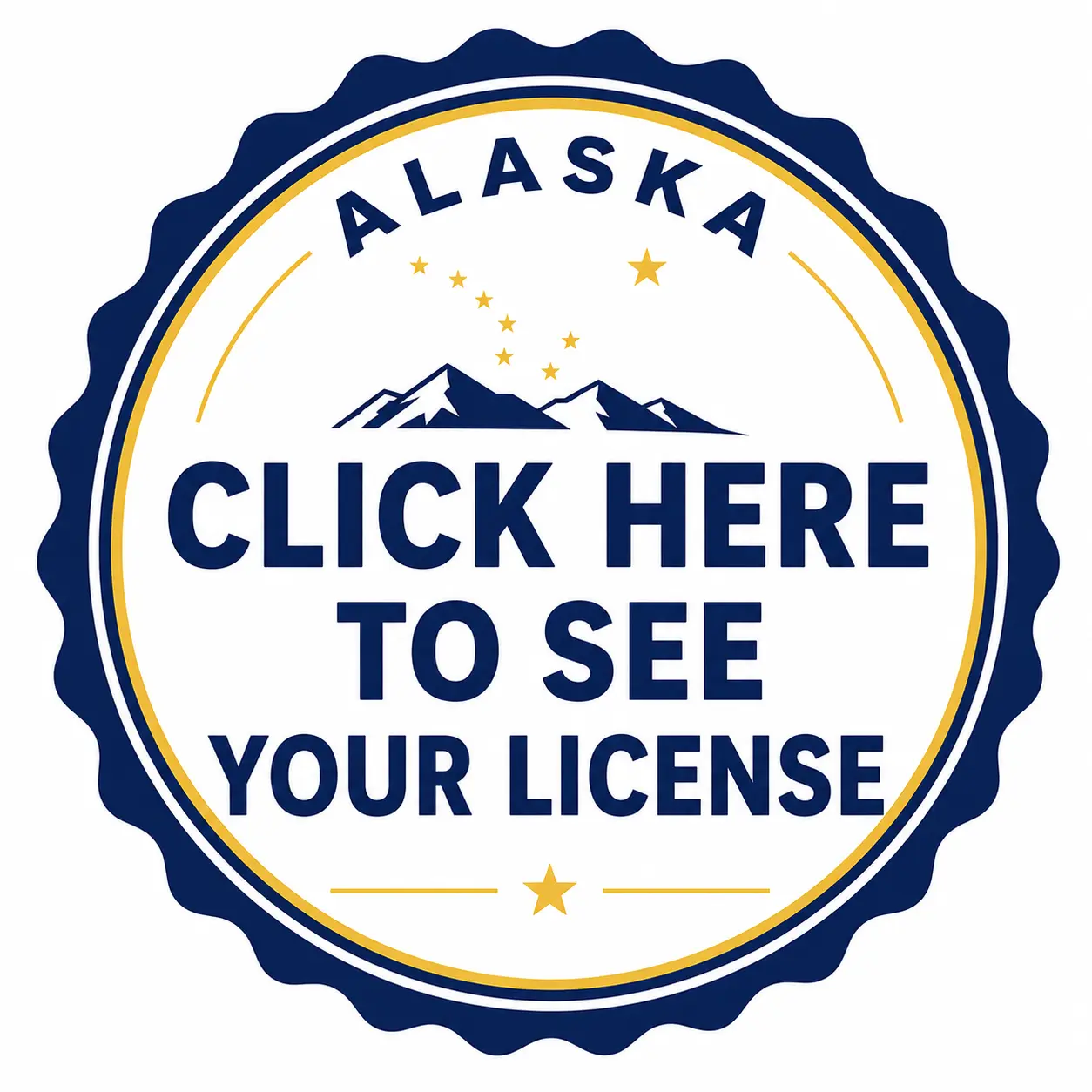 Alaska approval license stamp