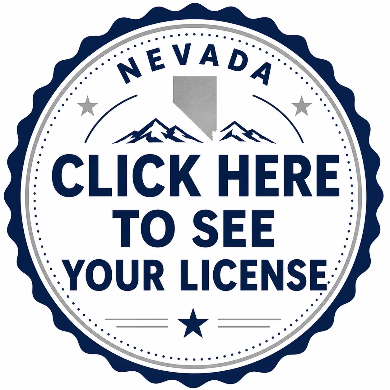 Nevada approval license stamp